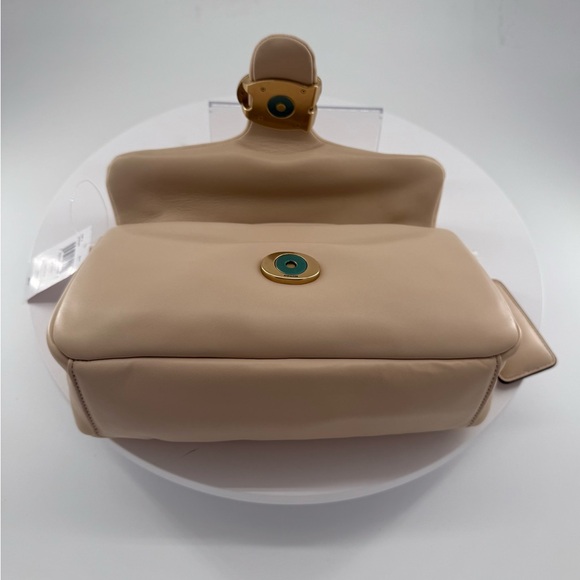 Coach Pillow Tabby 26 Shoulder Bag With Plush Padded Nappa Leather Cream NWT - Picture 16 of 17